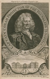 Kaptein Coram, projektor ved Foundling Hospital av English School