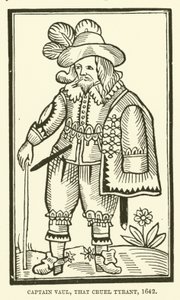 Kaptein Vaul, den grusomme tyrannen, 1642 av English School