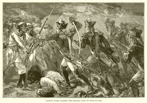 Captain Yorke führt die Verzweifelten in Masulipatam (1759) von English School