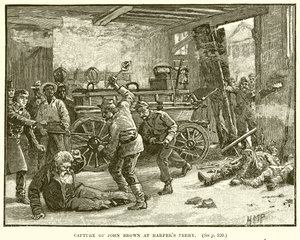 Gefangennahme von John Brown in Harpers Ferry von English School