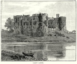 Carew Castle (gravering) av English School