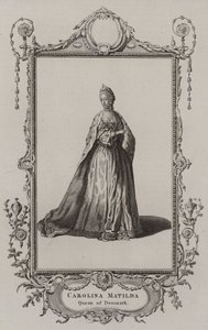 Caroline Matilda, dronning av Danmark av English School