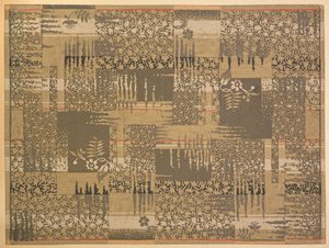 Teppedesign (wc på papir) av English School