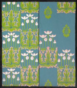 Teppedesign (wc på papir) av English School