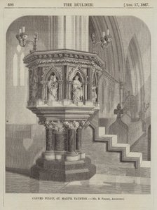 Utskåret Prekestol, St Mary