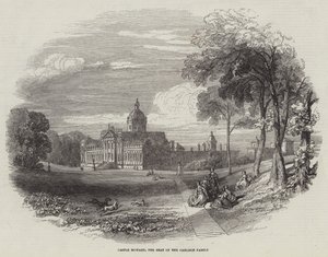 Castle Howard, setet til Carlisle-familien (gravering) av English School