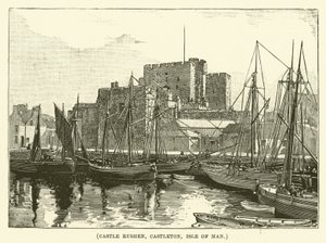 Castle Rushen, Castleton, Isle of Man (gravering) av English School