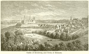 Kronborg slott og Helsingør by av English School