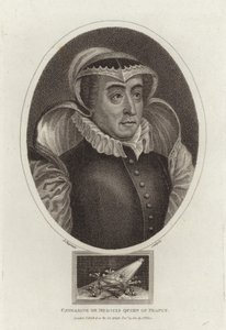 Catharine de Medicis Dronning av Frankrike av English School