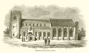 Katedralen i Dunkeld, i 1660 av English School