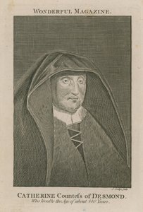 Catherine grevinne av Desmond, som levde til en alder av rundt 140 år av English School