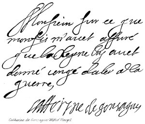 Catherine de Gonzagues, Ehefrau von Heinrich I