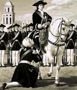 Catherine ledet et hæropprør som veltet mannen hennes, tsar Peter av English School