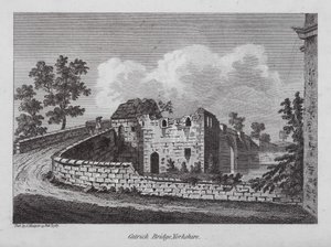 Catrick Bridge, Yorkshire (gravering) av English School