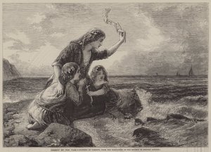 Fanget av tidevannet (gravering) av English School