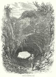 Hulen ved Pegwell Bay (gravering) av English School