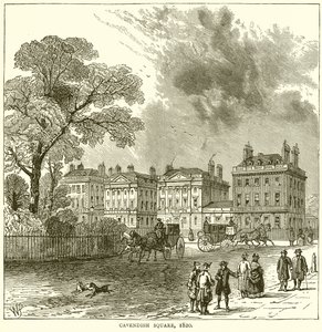 Cavendish Square, 1820 av English School