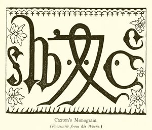 Caxtons monogram av English School