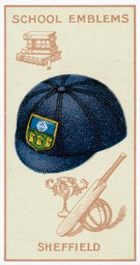 Central Secondary School For Boys, Sheffield, Yorkshire (farge litho) av English School