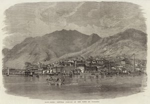 Sentral del av byen Victoria i Hong Kong