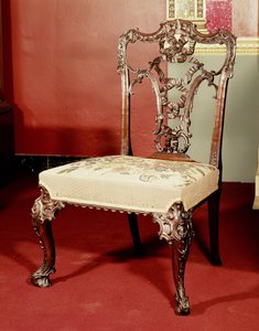 Stol, Chippendale Director design, ca. 1760