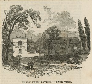 Chalk Farm Tavern, London, bakfra av English School