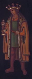 Chancel Screen of Plymtree Church (farge litho) av English School