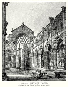 Kapell, Holyrood Palace (gravering) av English School