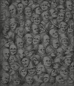 Karakterer og karikaturer, tidlig på 1800-tallet av English School
