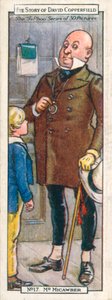 Karakterer fra David Copperfield: Mr. Micawber (fargelitografi) av English School