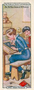 Karakterer fra David Copperfield: Tommy Traddles (fargelitografi) av English School