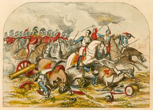 Ansvar for kavaleriet ved Waterloo av English School