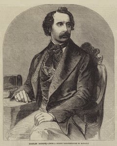 Charles Dickens (gravering) av English School