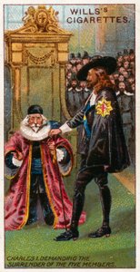 Charles I krever overgivelse av de fem medlemmene av English School