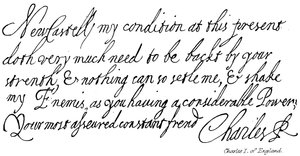 Charles I av England av English School