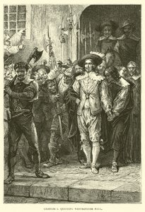 Charles I slutter i Westminster Hall av English School
