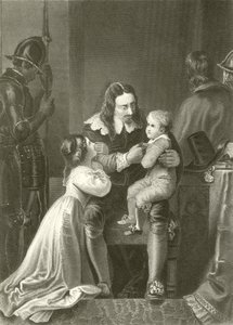 Charles I tar avskjed med barna sine av English School