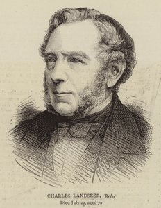 Charles Landseer, RA (gravering) av English School