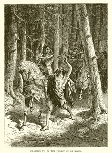 Charles VI i Le Mans-skogen av English School