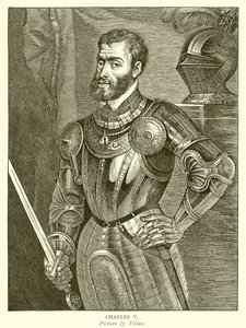 Charles V av English School