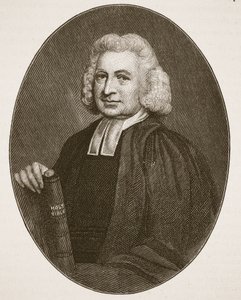 Charles Wesley, illustrasjon fra The Church of England: A History for the People av H.D.M. Spence-Jones, pub. ca. 1910 (sepia-bilde) av English School