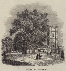 Charlton Church (gravering) av English School