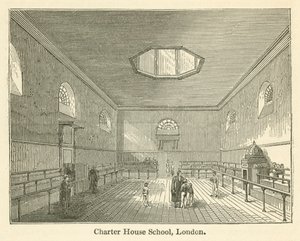 Charter House School, London (gravering) av English School
