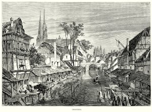 Chartres (gravering) av English School