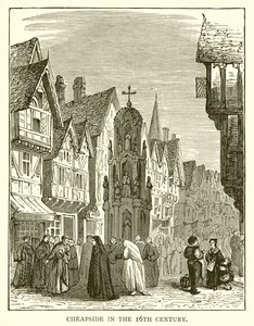 Cheapside på 1500-tallet av English School