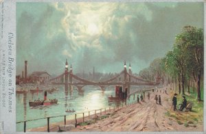 Chelsea Bridge ved Themsen av English School