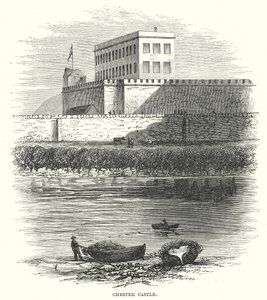 Chester Castle (gravering) av English School