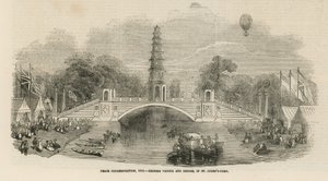 Kinesisk pagode og bro i St James