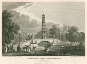 Kinesisk pagode og bro, St James