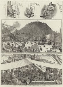 Kinesiske passasjerer fra Singapore til Hong Kong av English School